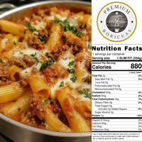 Slim & Fit Pasta w/ Ground Beef-Chicken Bites and Vodka Salsa