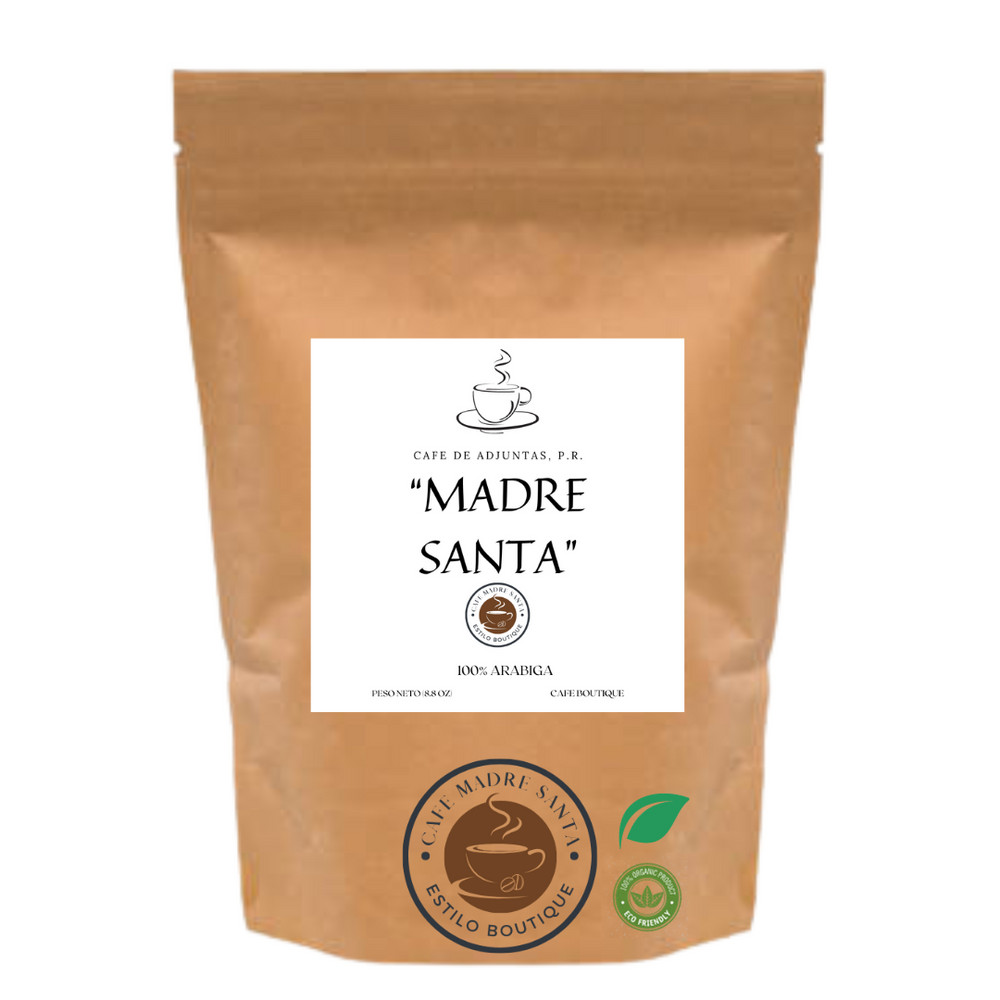 
                  
                    "MADRE SANTA" - CAFÉ ESPECIAL -  8.8 ONZAS -  (100% ARABICO PUERTORRIQUEÑO)
                  
                