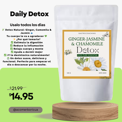 GINGER, JASMINE & CHAMOMILE ORGANIC DETOX