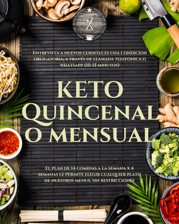 PLAN KETO (15 DIAS O MENSUAL)